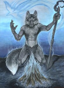 Rating: Safe Score: 0 Tags: anthro blue_eyes bottomwear canid canine clothed clothing e621 energy fire fox loincloth magic_user male mammal melee_weapon polearm rukis shaman solo spirit staff tail topless tribal_spellcaster weapon User: bunchy7s