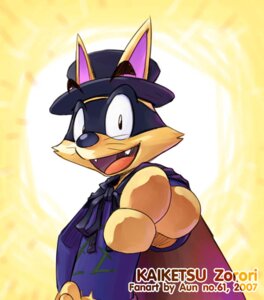 Rating: Safe Score: 0 Tags: 2007 3_fingers anthro aun61 big_eyes black_nose canid canine cape clothed clothing e621 fangs fingers fox fur gesture hand_gesture hand_on_hip hat headgear headwear kaiketsu_zorori looking_at_viewer male mammal mask open_mouth open_smile pointing pointing_at_viewer shirt smile solo tan_body tan_fur teeth tongue toony topwear whiskers zorori User: bunchy7s