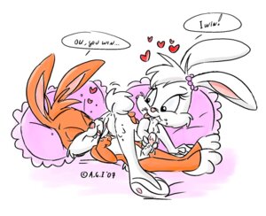 Rating: Explicit Score: 0 Tags: andy_(andybunny) andybunny anthro anus bodily_fluids butt cum duo e621 english_text erection eyes_closed female fingering genital_fluids genitals happy happy_sex heart_symbol lagomorph leporid lying male male/female mammal mimi_(andybunny) nude on_back oral penis rabbit sex simple_background smile text tongue toony vaginal_fluids vulva white_background young young_anthro User: bunchy7s
