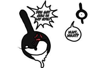 Rating: Explicit Score: 0 Tags: 1_eye 4:3 ambiguous_gender angry black_body black_eyes bodily_fluids cum cum_in_eye dialogue driflewd duo e621 english_text eye_creature generation_2_pokemon generation_3_pokemon genital_fluids half-closed_eyes hovering humor letter_creature low_res monochrome narrowed_eyes nintendo pokemon pokemon_(species) pun simple_background text unown_! unown_(pokemon) unown_i what white_background User: bunchy7s