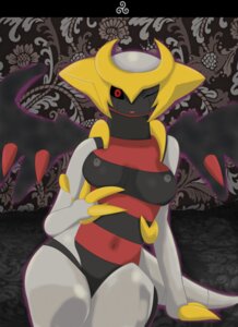 Rating: Questionable Score: 0 Tags: ;d altered_forme_giratina anthro anthrofied aura biped black_sclera breasts claws e621 female generation_4_pokemon giratina hi_res legendary_pokemon looking_at_viewer navel nintendo nipples nude one_eye_closed pokemon pokemon_(species) pokemorph red_eyes sitting solo three-dog wings User: bunchy7s