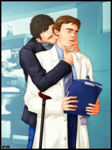 Rating: Explicit Score: 0 Tags: 2boys actor cane caucasian caucasian_male celebrity gay gregory_house house_(series) hugh_laurie in_character james_wilson kissing male male_only robert_sean_leonard rule34 tsuki_(artist) yaoi User: bunchy7s