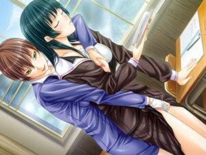 Rating: Explicit Score: 0 Tags: 2girls breast_grab breasts brown_hair classroom closed_eyes female fingering green_hair long_hair multiple_females multiple_girls panties rule34 school school_uniform short_hair student teacher underwear yuri User: bunchy7s