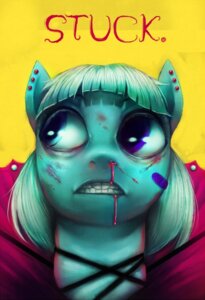 Rating: Questionable Score: 0 Tags: bandage blood bodily_fluids crookedtrees e621 ear_piercing earth_pony equid equine female friendship_is_magic hasbro horse mammal my_little_pony nightmare_fuel photo_finish_(mlp) piercing pony solo teeth User: bunchy7s