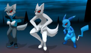 Rating: Safe Score: 0 Tags: 2010 ambiguous_gender anthro barefoot blue_body blue_fur canid canine clothed clothing dark_star digital_media_(artwork) dipstick_ears e621 ear_markings eyeofcalamity fan_character feet felid footwear fox frost_wolf fully_clothed fur generation_1_pokemon grey_body grey_fur group ivan_grey_(character) long_ears male mammal markings multicolored_ears night nintendo nude outside pikachu pokemon pokemon_(species) red_eyes shoes standing swiftayama tail white_body white_fur User: bunchy7s