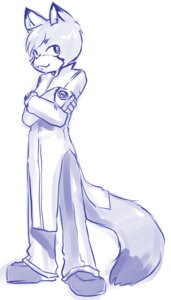 Rating: Safe Score: 0 Tags: 2012 anthro aogami biped blue_and_white bottomwear clothed clothing crossed_arms dipstick_tail domestic_cat e621 felid feline felis footwear fully_clothed hair looking_aside looking_at_viewer male mammal markings monochrome multicolored_tail pants purple_and_white shoes simple_background sketch smile solo standing tail tail_markings white_background User: bunchy7s