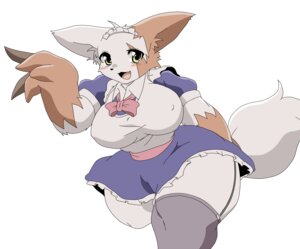 Rating: Questionable Score: 0 Tags: anthro anthrofied biped breasts clothing e621 fangs female fur generation_3_pokemon hi_res maid_uniform nintendo pokemon pokemon_(species) pokemorph simple_background solo tail teeth uniform unknown_artist white_background white_body white_fur zangoose User: bunchy7s