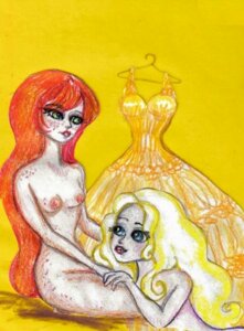 Rating: Explicit Score: 0 Tags: 2girls alternate_eye_color areolae beauxbatons big_eyes bitterfig blonde_hair blue_eyes breasts bridesmaid completely_nude dress duo eyelashes eyes female female_only freckles freckles_everywhere freckles_on_breasts freckles_on_face freckles_on_legs freckles_on_shoulders freckles_on_stomach gabrielle_delacour ginny_weasley gold_clothing gold_dress green_eyes gryffindor hair hand_on_leg hand_on_thigh hands harry_potter harry_potter_and_the_deathly_hallows light-skinned_female light_skin lipstick long_eyelashes long_hair looking_at_another multiple_females multiple_girls nipples nude nude_female nudity pale pale-skinned_female pale_skin plain_background red_hair red_lipstick rule34 sideboob simple_background sitting small_breasts very_long_hair wedding witch_(harry_potter) yellow_background young yuri User: bunchy7s