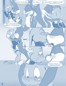 Rating: Explicit Score: 0 Tags: 0r0 anthro blue_and_white blush bodily_fluids bottomless buster_bunny cherry_cola_(comic) clothed clothing comic dialogue digital_media_(artwork) duo e621 english_text hi_res kissing lagomorph leporid male male/male mammal monochrome multiple_scenes nude rabbit saliva saliva_string seth-iova text tiny_toon_adventures undressing warner_brothers young young_anthro young_male User: bunchy7s