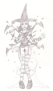 Rating: Explicit Score: 0 Tags: assisted_exposure bat blush breasts embarrassed embarrassed_nude_female enf female ghost halloween large_breasts pubic_hair pussy rule34 solo_focus standing striped_stockings torn_clothes traditional_media uncensored vagina white_background witch witch_hat User: bunchy7s