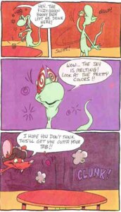 Rating: Safe Score: 0 Tags: alcohol anthro beverage comic dialogue drunk duo e621 english_text epic_games female food jazz_jackrabbit_(series) lizard male mammal murid murine nick_stadler official_art rat reptile rodent scalie substance_intoxication tail text toony User: bunchy7s
