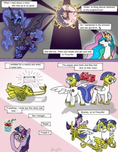 Rating: Safe Score: 0 Tags: 2011 black_body black_feathers blue_eyes blue_hair chariot_(vehicle) comic cutie_mark d6 dice e621 equid equine eyewear feathered_wings feathers female feral fresh_prince_of_bel-air friendship_is_magic fur group hair hasbro horn long_hair male mammal moon multicolored_hair my_little_pony mythological_creature mythological_equine mythology nightmare_moon_(mlp) parody pegasi_guard_(mlp) pegasus princess_celestia_(mlp) purple_body purple_eyes purple_fur purple_hair quadruped rainbow_hair royal_guard_(mlp) scarecrow31 short_hair sunglasses tail twilight_sparkle_(mlp) two_tone_hair unicorn white_body white_feathers winged_unicorn wings User: bunchy7s