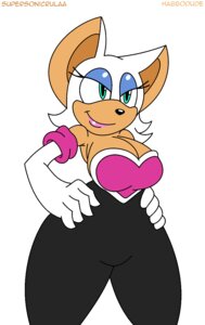Rating: Safe Score: 0 Tags: anthro bat big_breasts blue_eyes breasts cleavage clothed clothing e621 female flat_colors habbodude hair hi_res mammal rouge_the_bat sega smile solo sonic_the_hedgehog_(series) superix white_hair User: bunchy7s