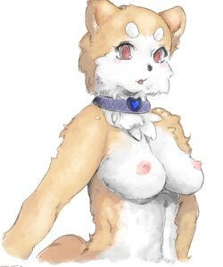 Rating: Questionable Score: 0 Tags: anthro big_breasts blush breasts canid canine canis choker domestic_dog e621 eyelashes female fur half-length_portrait jewelry looking_at_viewer mammal multicolored_body multicolored_fur navel necklace nipple_dip nipples nude open_mouth pink_nipples portrait red_eyes simple_background sindoll solo tan_body tan_fur two_tone_body two_tone_fur white_background white_body white_fur User: bunchy7s