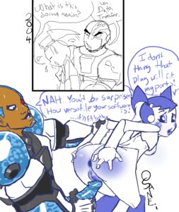 Rating: Explicit Score: 0 Tags: 1boy 1girls 2004 crossover cyborg_(dc) dark-skinned_male dark_skin dc dc_comics female jenny_wakeman male my_life_as_a_teenage_robot osanei robot rule34 smooth_skin teen_titans User: bunchy7s