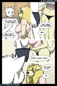 Rating: Questionable Score: 0 Tags: anthro base_three_layout big_breasts blockage_(layout) blonde_hair breasts canid canine canis clothing clubstripes comic dialogue digital_media_(artwork) do_not_distribute domestic_dog duo e621 english_text felid female four_frame_image fur hair horizontal_blockage kitchen lacey_(meesh) male male/female mammal meesh multiple_scenes nipple_outline outside_panel overlay_layer panties speech_bubble tail text the_valet_and_the_vixen three_row_layout tommy_(meesh) underwear white_body white_fur yellow_body yellow_fur User: bunchy7s