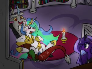 Rating: Explicit Score: 0 Tags: 2013 4:3 antlers bodily_fluids candle chimera clitoral crown discord_(mlp) draconequus duo_focus e621 equid equine erection female feral fire friendship_is_magic fur genitals group hair hasbro headgear horn interspecies male male/female mammal multicolored_hair my_little_pony mythological_creature mythological_equine mythology nude open_mouth penetration penis princess_celestia_(mlp) princess_luna_(mlp) purple_eyes red_eyes sex spread_legs spreading tears tongue tongue_out unicorn vaginal vaginal_penetration vulva wasajoke white_body white_fur User: bunchy7s