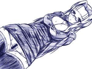 Rating: Explicit Score: 0 Tags: breasts chikuwa_(tikuwa) female glasses huge_breasts monochrome original rule34 thighhighs User: bunchy7s