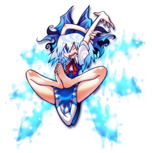 Rating: Safe Score: 0 Tags: barefoot blue_eyes blue_hair cirno clothed clothing e621 feet feet_together female hair hi_res humanoid ichikai looking_at_viewer mammal not_furry one_eye_closed open_mouth simple_background solo touhou white_background winged_humanoid wings wink User: bunchy7s