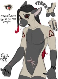 Rating: Questionable Score: 0 Tags: 2005 5_fingers alternative_fashion anthro black_hair bodily_fluids charles_ramirez cigarette claws crying e621 emo english_text eyes_closed featureless_crotch fingers glamfur hair heart_symbol humanoid_hands lemur male mammal model_sheet primate red_eyes ring-tailed_lemur scar signature simple_background smoking solo strepsirrhine tail tattoo tears text white_background zeriara User: bunchy7s Rating: Questionable Score: 0 Tags: 2005 5_fingers alternative_fashion anthro black_hair bodily_fluids charles_ramirez cigarette claws crying e621 emo english_text eyes_closed featureless_crotch fingers glamfur hair heart_symbol humanoid_hands lemur male mammal model_sheet primate red_eyes ring-tailed_lemur scar signature simple_background smoking solo strepsirrhine tail tattoo tears text white_background zeriara User: bunchy7s