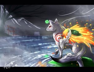 Rating: Safe Score: 0 Tags: amaterasu_(okami) ambiguous_gender canid canine canis capcom clover_studio deity digitigrade e621 feral fur issun_(okami) kap letterbox male mammal okami_(capcom) poncle quadruped solo tail weapon white_body white_fur wolf User: bunchy7s