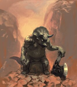 Rating: Safe Score: 0 Tags: ambiguous_gender anthro axe ceratopsian ceratopsid chasmosaurine detailed detailed_background dinosaur e621 feet horn humanoid_feet marginocephalian melee_weapon nude ornithischian plantigrade prehistoric_species realistic reptile scalie solo tail toronn triceratops warrior weapon white_eyes User: bunchy7s