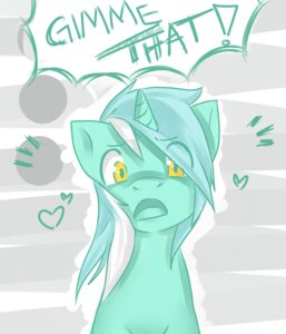 Rating: Safe Score: 0 Tags: 2013 absurd_res ambiguous_gender e621 english_text equid equine exclamation_point friendship_is_magic hair hasbro heart_symbol hi_res horn looking_at_viewer lyra_heartstrings_(mlp) lyraliciouslyra mammal multicolored_hair my_little_pony mythological_creature mythological_equine mythology open_mouth solo text two_tone_hair unicorn yellow_eyes User: bunchy7s