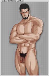 Rating: Explicit Score: 0 Tags: 1boy 2005 archived_source ass balls bara beard black_hair blush censored crossed_arms daizemon_kaze dated facial_hair flaccid gantz light_skin lowres male male_only mosaic_censoring muscular penis pubic_hair rule34 simple_background solo sweatdrop tagme with_no_title yaoi User: bunchy7s