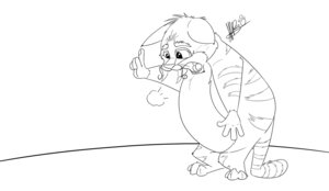 Rating: Safe Score: 0 Tags: 4_fingers anthro barefoot biped black_and_white domestic_cat dreamworks e621 feet felid feline felis fingers gesture hand_gesture line_art male mammal monochrome nude open_mouth overweight overweight_anthro overweight_male puss_in_boots_(dreamworks) puss_in_boots_(franchise) raised_finger raised_index_finger secoh shrek_(series) side_view simple_background solo standing tail whiskers white_background User: bunchy7s