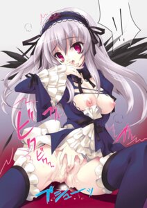 Rating: Explicit Score: 0 Tags: 1girls breasts female gothic long_hair masturbation purple_eyes pussy room603 rozen_maiden rule34 silver_hair solo suigintou thighhighs wings User: bunchy7s