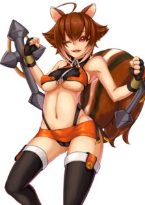 Rating: Questionable Score: 0 Tags: absolute_territory ahoge animal_humanoid animal_tail arc_system_works bare_shoulders blazblue bottomwear breasts brown_hair camel_toe clothed clothing club_(weapon) crop_top cross dual_wielding e621 female fingerless_gloves gloves hair handwear holding_object holding_weapon humanoid legwear looking_at_viewer makoto_nanaya mammal mammal_humanoid marubonman melee_weapon microskirt midriff miniskirt naughty_face navel nightstick one_eye_closed open_mouth pose red_eyes rodent rodent_humanoid sciurid sciurid_humanoid shirt short_hair simple_background skimpy skirt solo squirrel_tail standing tail thigh_highs thong thong_straps tight_clothing topwear tree_squirrel tree_squirrel_humanoid under_boob underwear weapon white_background wink zipper zipper_topwear User: bunchy7s