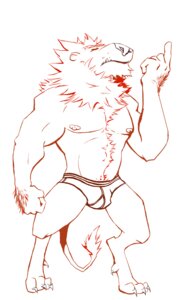 Rating: Safe Score: 0 Tags: anthro bulge clothed clothing e621 felid line_art lion lutefisk male mammal muscular muscular_anthro muscular_male nipples pantherine pose simple_background solo tail underwear white_background User: bunchy7s