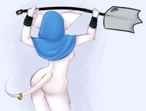 Rating: Questionable Score: 0 Tags: breasts butt crossgender dota e621 female fur holding_object holding_tool hood long_ears meepo_the_geomancer nude rear_view ring shovel solo tail tools unknown_artist valve valve_corporation white_body white_fur User: bunchy7s