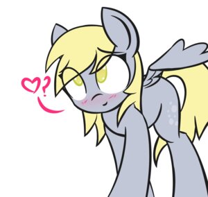 Rating: Safe Score: 0 Tags: 2012 adamscage blonde_hair blush cutie_mark derpy_hooves_(mlp) e621 equid equine feathered_wings feathers female feral friendship_is_magic fur grey_body grey_feathers grey_fur hair hasbro heart_symbol hi_res looking_at_viewer mammal my_little_pony mythological_creature mythological_equine mythology pegasus quadruped question_mark simple_background smile solo spread_wings tail white_background wings yellow_eyes User: bunchy7s
