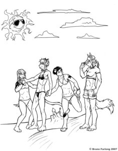 Rating: Safe Score: 0 Tags: 2007 anthro beach bikini black_and_white canid canine canis clothed clothing cloud crop_top digital_drawing_(artwork) digital_media_(artwork) domestic_cat domestic_dog e621 felid feline felis female fox group irene_(narcoticdream) male mammal midriff monochrome narcoticdream navel outside ramana seaside shirt sibling_(lore) simple_background skimpy sky sun swimwear tail topwear twins_(lore) two-piece_swimsuit white_background User: bunchy7s