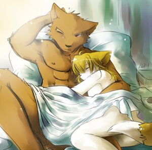 Rating: Questionable Score: 0 Tags: anthro bed blonde_hair breasts brown_body brown_fur canid canine canis cuddling domestic_dog duo e621 eyes_closed female fox fur furniture hair kubikitsune kubikitsune_(character) larger_male light light_beam male male/female mammal morning nipples nude on_bed one_eye_closed romantic romantic_couple rudolf_(kubikitsune) side_boob signature size_difference sleeping smaller_female sunbeam sunlight tail waking_up white_body white_fur User: bunchy7s