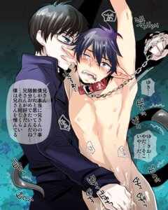 Rating: Explicit Score: 0 Tags: ao_no_exorcist blue_eyes bondage brother brothers chained chains clothed_male_nude_male clothed_on_nude cmnm collar cum ear ear_lick ear_licking handjob incest leash licking male malesub nude okumura_rin okumura_yukio penis pointy_ears rule34 siblings tail tear translation_request yaoi User: bunchy7s
