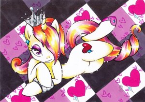 Rating: Safe Score: 0 Tags: crown e621 ear_piercing equid equine female feral hasbro headgear horn jonou mammal my_little_pony mythological_creature mythological_equine mythology piercing quadruped solo tail unicorn User: bunchy7s