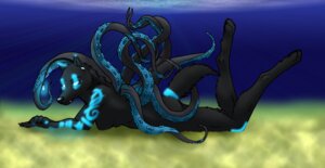 Rating: Questionable Score: 0 Tags: anthro aquatic bioluminescence breasts canid canine cephalopod coleoid detailed_background e621 female foxywolf glowing kailani mammal mollusk octopodiform pinup pose sea seabed solo suction_cup tail tentacles underwater water User: bunchy7s