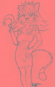 Rating: Safe Score: 0 Tags: 2011 anthro clothed clothing doctor domestic_cat dr._hutchison e621 felid feline felis female grin hook hook_hand mammal mathmatical monochrome nickelodeon rocko's_modern_life sharp_teeth simple_background smile solo stripes tail teeth white_background User: bunchy7s