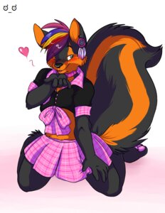Rating: Questionable Score: 0 Tags: anthro axel_(zorrofeta) barefoot biped blowing_kiss bottomwear button_(fastener) canid canine canis clothed clothing collar collared_shirt crossdressing domestic_dog dreamcatcher dress_shirt e621 ear_piercing feathers feet femboy fluffy fluffy_tail green_eyes heart_symbol jewelry kneeling male mammal midriff miniskirt one_eye_closed pattern_clothing pawpads paws piercing plaid plaid_clothing pupspace rainbow ribbons shirt short_sleeves simple_background skirt solo studs tail topwear white_background wink ಠ_ಠ User: bunchy7s