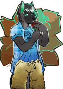 Rating: Safe Score: 0 Tags: 5_fingers anthro biped black_nose bottomwear canid canine canis clothed clothing digital_media_(artwork) domestic_dog e621 fingers flower front_view fully_clothed fur german_shepherd green_hair grey_body grey_fur grey_hair hair herding_dog hi_res holding_flower holding_object looking_at_viewer male mammal pastoral_dog pattern_clothing pattern_topwear plaid plaid_clothing plaid_topwear plant portrait rolled_up_sleeves rose_(flower) scarlet-frost shirt short_hair shorts smile solo standing three-quarter_portrait topwear white_hair User: bunchy7s