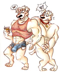 Rating: Explicit Score: 0 Tags: anthro anthrofied black_nose bottomwear brian_griffin bulge canid canine canis clothed clothing collar cousins_(lore) covering covering_crotch covering_self dialogue domestic_dog duo e621 ear_piercing embarrassed erection exclamation_point family_guy genitals heart_symbol jasper_(family_guy) knock-kneed male mammal muscular navel nude open_mouth penis pictographics piercing pigeon_toed question_mark shenanigan shirt shorts shy tank_top topwear unwanted_erection User: bunchy7s