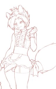 Rating: Explicit Score: 0 Tags: anthro bottomless brown_and_white canid canine cleaning_tool clothed clothing crossdressing doxy e621 erection feather_duster femboy foreskin fox genitals glans humanoid_genitalia humanoid_penis maid_uniform male mammal midriff monochrome partially_retracted_foreskin penis penis_poking_out piercing simple_background solo tail uniform User: bunchy7s