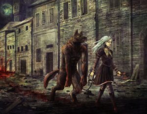 Rating: Questionable Score: 0 Tags: alternative_fashion anthro axe blood bodily_fluids canid canine canis chain chain_leash clothed clothing dark digital_media_(artwork) dress duo e621 female full-length_portrait goth gothic_lolita hair hatchet horror_(theme) human j-fashion leash lolita_(fashion) male mammal melee_weapon night portrait sugitaku tail unavailable_at_source victorian_goth weapon white_hair wolf User: bunchy7s