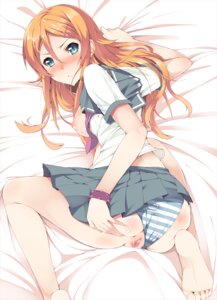 Rating: Explicit Score: 0 Tags: 1girls :< ass barefoot blue_eyes blue_striped_panties blush bracelet breasts censored enshin feet female female_only green_eyes human jewelry kousaka_kirino long_hair nipples orange_hair ore_no_imouto_ga_konna_ni_kawaii_wake_ga_nai panties panties_aside pleated_skirt pussy rule34 school_uniform serafuku skirt solo striped striped_panties underwear User: bunchy7s