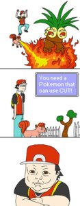 Rating: Safe Score: 0 Tags: black_hair blue_bottomwear blue_clothing blue_pants bottomwear breath_powers brown_eyes canid canine clothed clothed_human clothed_male clothing comic dialogue digital_media_(artwork) e621 elemental_manipulation english_text exeggutor fence feral fire fire_breathing fire_manipulation fully_clothed fully_clothed_human fully_clothed_male generation_1_pokemon group hair hat headgear headwear human human_focus humor larger_human larger_male looking_at_viewer male mammal multi_tail nintendo not_furry_focus pants plant pokemon pokemon_(species) pokemon_trainer red_(pokemon) red_clothing red_hat red_headwear size_difference smaller_feral standing tail text the_truth tree unknown_artist vulpix wood User: bunchy7s