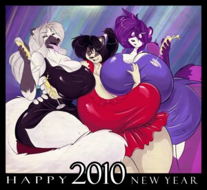 Rating: Questionable Score: 0 Tags: 2010 alcohol anthro beverage big_breasts boosterpang bottomwear breasts canid canine champagne clothing dress e621 female fondling food fur germaine_(boosterpang) group hair holidays huge_breasts hyper hyper_breasts mammal new_year overweight procyonid purple_body purple_fur purple_hair raccoon shina_(daigo) skirt standing tail tongue User: bunchy7s