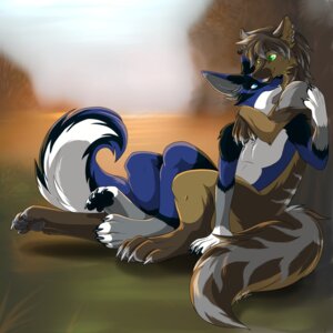 Rating: Safe Score: 0 Tags: 1:1 anthro black_body black_fur blue_body blue_eyes blue_fur blue_hair canid canine canis claws coyote cuddling digitigrade duo e621 ein_scorpio fox fur green_eyes hair hi_res krav male male/male mammal nude paws tail tassy_(artist) white_body white_fur User: bunchy7s
