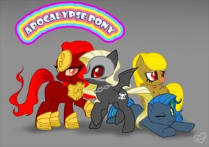 Rating: Safe Score: 0 Tags: adult_swim armor cartoon_network chain death_(personification) digital_media_(artwork) e621 earth_pony equid equine famine_(personification) female feral friendship_is_magic grey_background group hasbro horse mammal membrane_(anatomy) membranous_wings my_little_pony mythological_creature mythological_equine mythology nude pegasus personification pestilence_(personification) pollo-chan pony quadruped robot_chicken simple_background tail war_(personification) wings User: bunchy7s